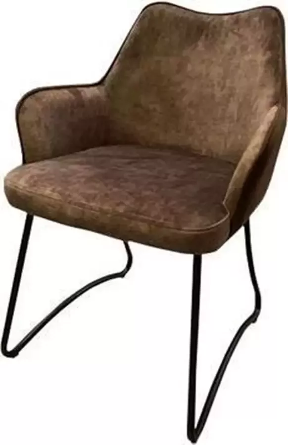 Teakea Garda armchair Brown velvet