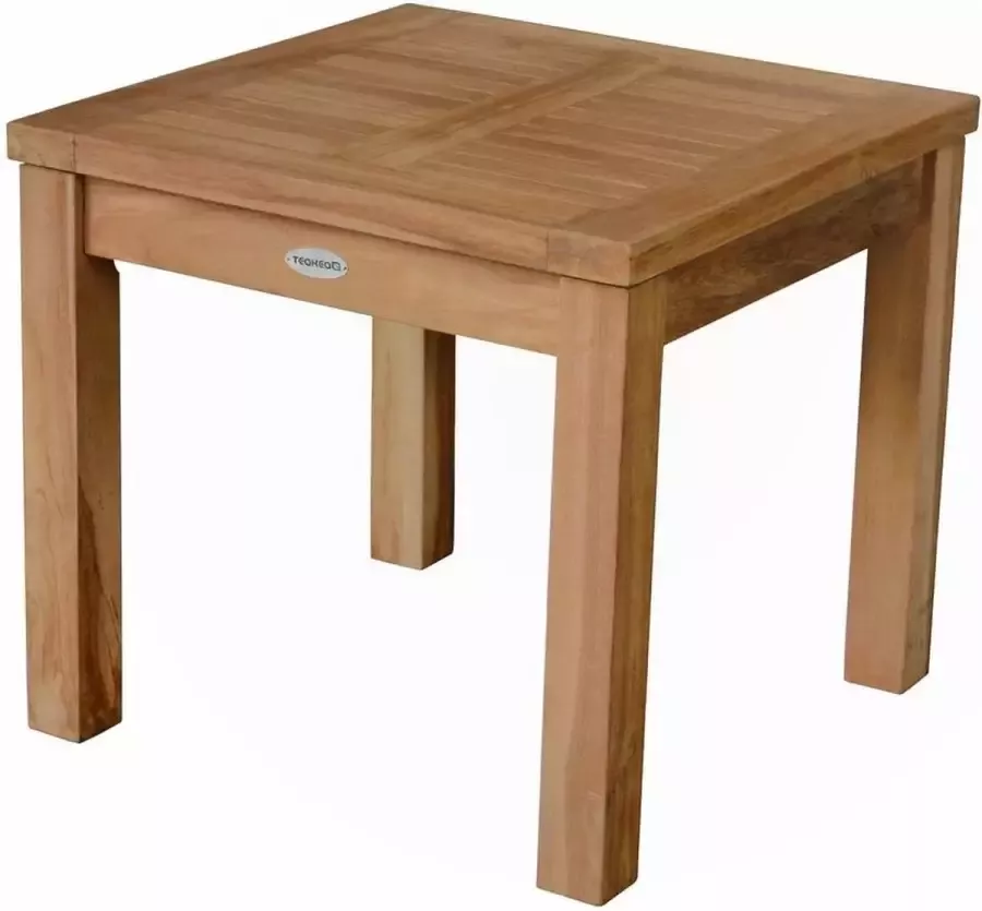 Teakea Teak Tuintafeltje Teakhouten Bijzettafel Vierkant 50x50x45 - Foto 2