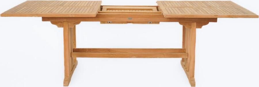 Teakea Teakhouten Tuintafel Isa Uitschuifbare Tuintafel Rechthoekig 180-240x100x75