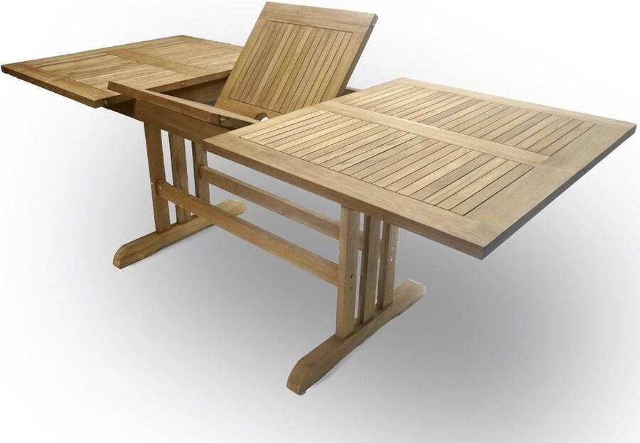 Teakea Uitschuifbare Tuintafel Isa Rechthoekig 150 200x90x75