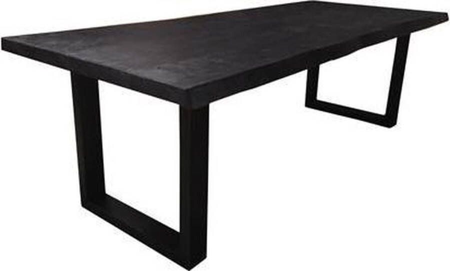 Teakea Ultimo Live-edge dining table 180x90 top 5 Black