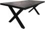 Teakea Xara Live-edge dining table 220x100 top 5 Black - Thumbnail 2