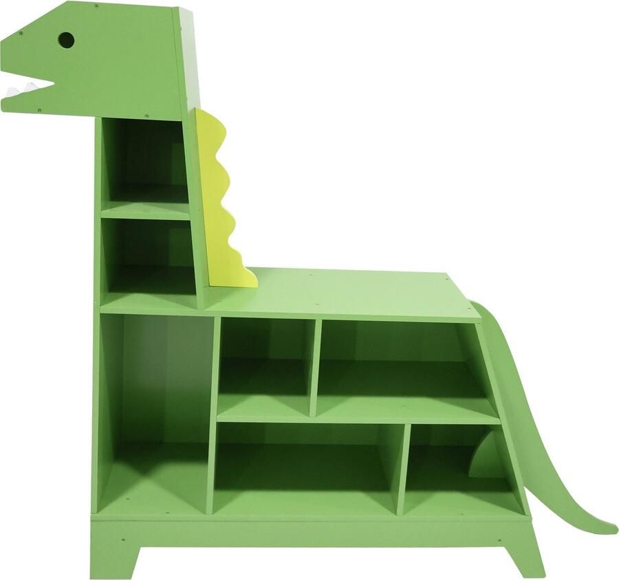 Teamson Kids Dinosaurus Boekenkast Speelgoedorganizer Groen