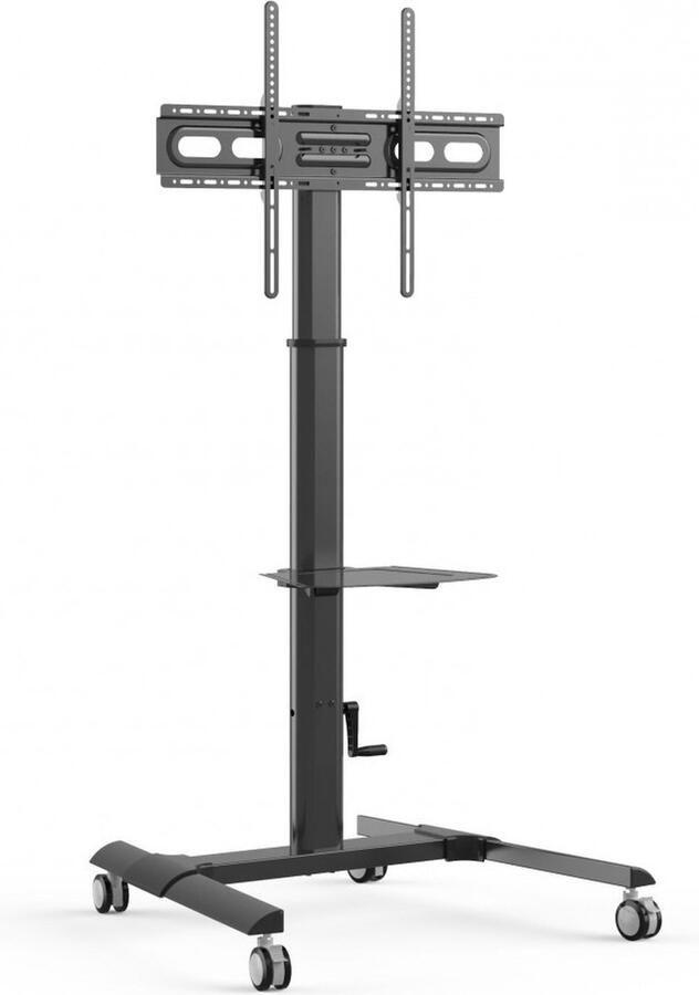 Techly ICA-TR228 multimediawagen & -steun Zwart Vlakke paneel Multimediawagentje