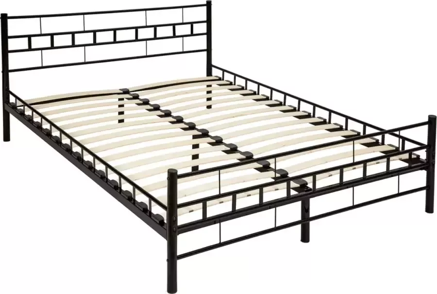 Tectake Bedframe met lattenbodem 200*140 cm Metaal