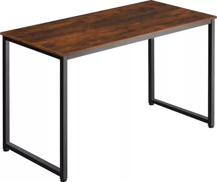 Tectake – bureau tafel Flint 120 cm – indutrieel – donkerbruin 404465