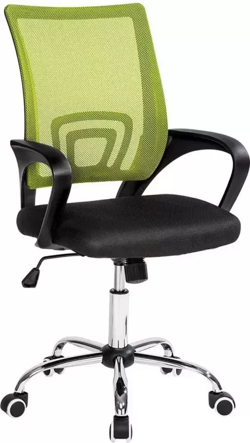 Tectake bureaustoel burostoel kantoor design zwart groen 401790 - Foto 2