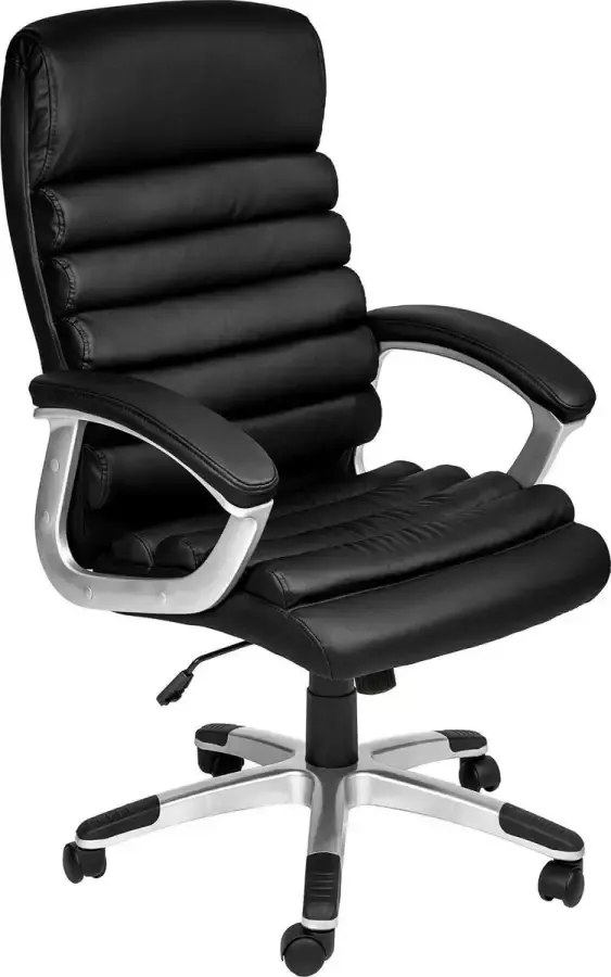 Tectake Bureaustoel burostoel directiestoel Paul comfort ergonomisch zwart 402149 - Foto 2