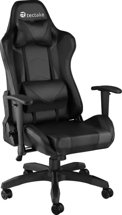 Tectake Bureaustoel Twink Gamestoel Gaming chair zwart 403209 - Foto 2