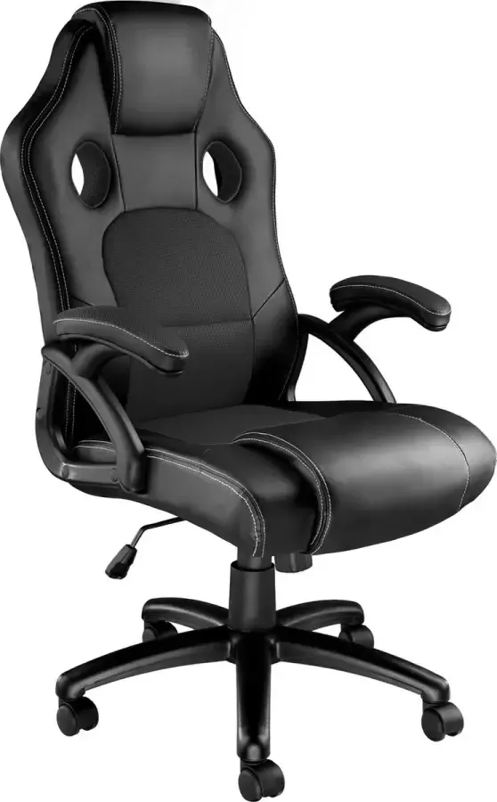 Tectake bureaustoel gamingchair luxe burostoel kantoorstoel racingstoel burostoel gamestoel Tyson zwart - Foto 2