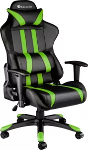 Tectake Gaming Chair Bureaustoel Premium Racing Style Zwart groen Kunstleer Verstelbaar
