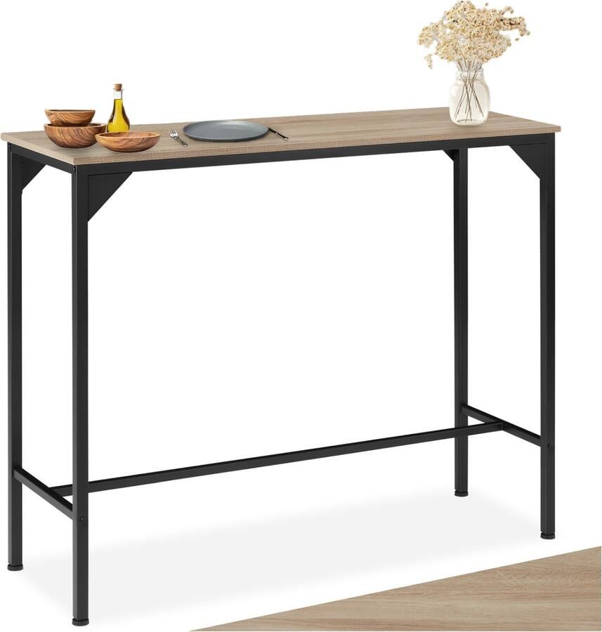 Tectake Bartafel Kerry eettafel keukentafel industrial light LxBxH 120 x 40 x 100 5 cm 404339 - Foto 2