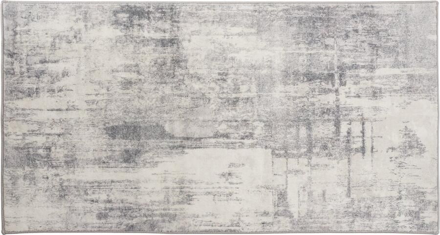 Tectake Vintage design tapijt Laagpolig vloerkleed voor woonkamer kinderkamer slaapkamer of hal Wasbaar Div. afmetingen 60x110cm beige grijs - Foto 2