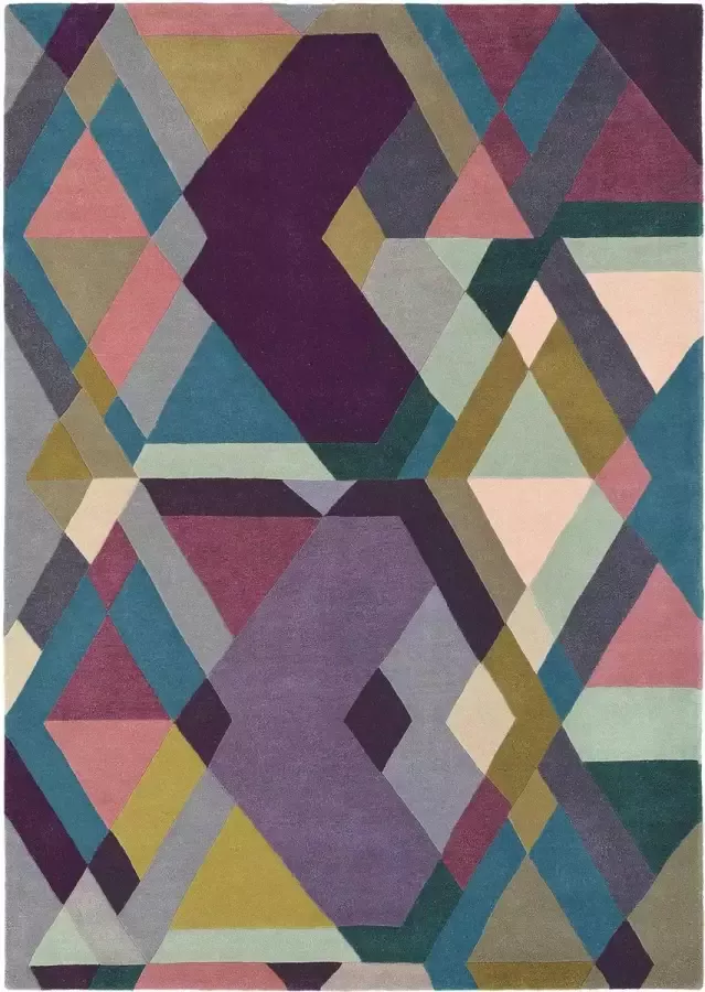 Ted Baker Mosaic Light Purple 57605 Vloerkleed 140x200 Rechthoek Laagpolig Tapijt Modern Meerkleurig - Foto 2
