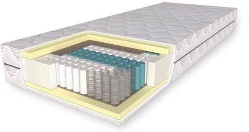 TED MAH Pocketvering matras met koudschuim 100 x 210 x 21 cm Medium