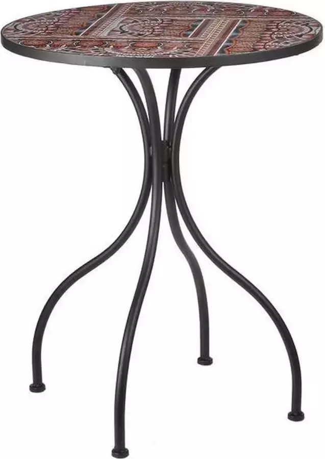 Teeninga Palmen Meubels Africa Tafel Oranje Bruin H75xd60cm