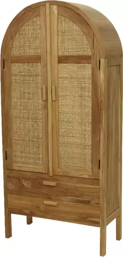 Teeninga Palmen Meubels Cabinet Teakwood Indoor Natural 38x80x173cm