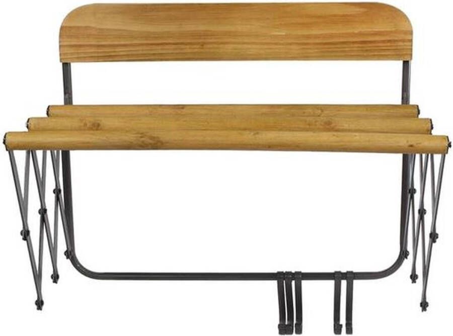 Teeninga Palmen Meubels Kapstok Uittrekbaar Zwart Metaal 62 5x57x28 5cm