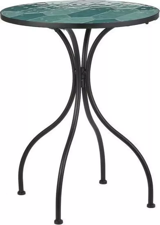 Teeninga Palmen Meubels River Tafel Groen Blauw H75xd60cm