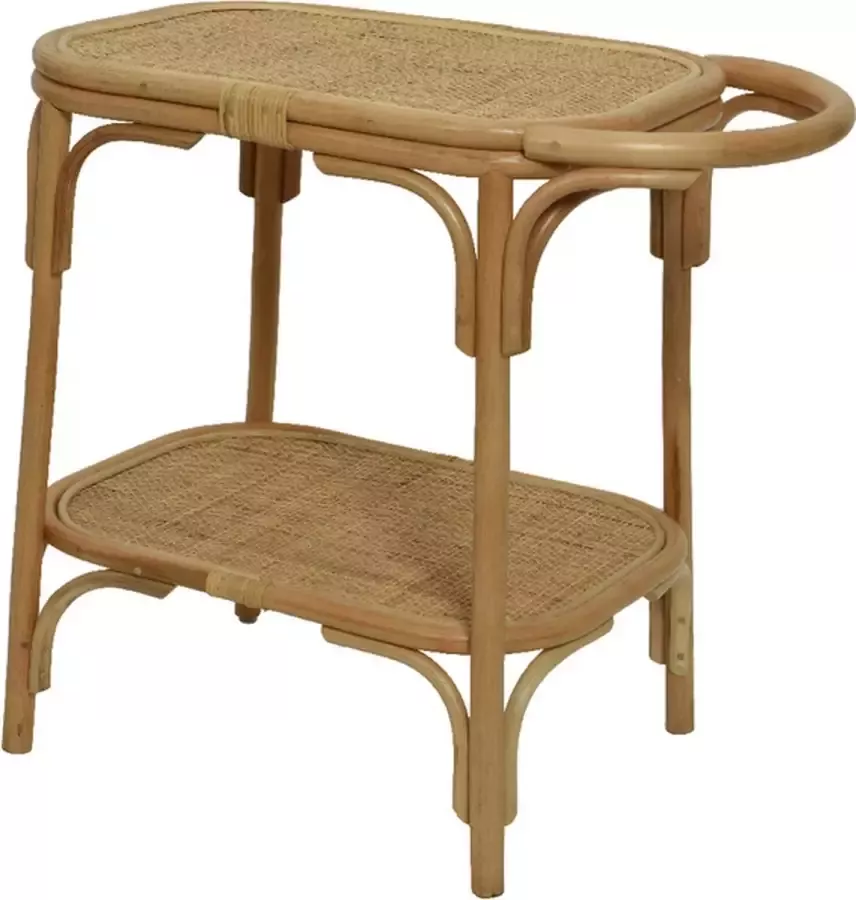 Teeninga Palmen Meubels Side Table Rattan Indoor Natural 38x60x65cm