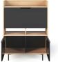 TemaHome Secretaire Limo 104cm eik zwart - Thumbnail 1