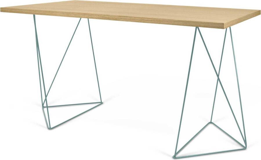 TemaHome Bureau 140 cm Bruin - Foto 2