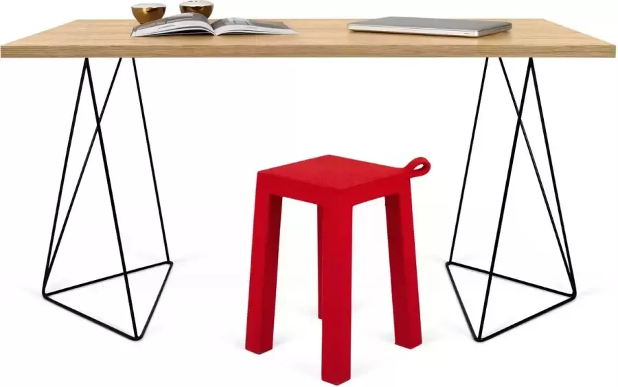 TemaHome Bureau 140 cm Bruin - Foto 3