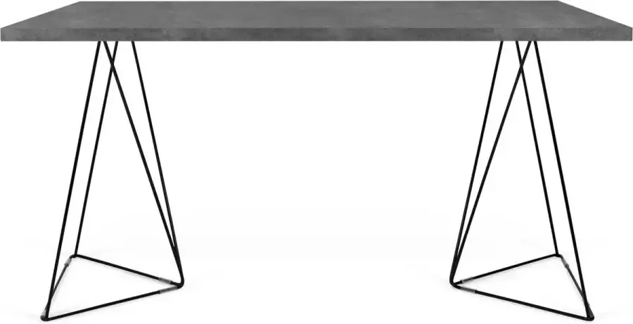 TemaHome Bureau 140 cm Zwart - Foto 2