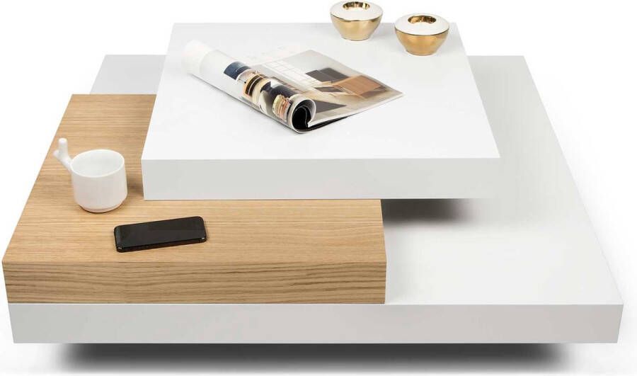 TemaHome Salontafel Wit 90x90x30 cm