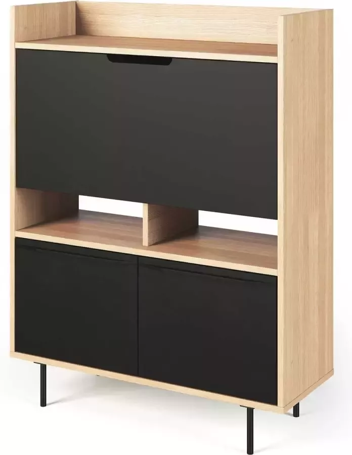 TemaHome Secretaire Limo 104cm eik zwart - Foto 3