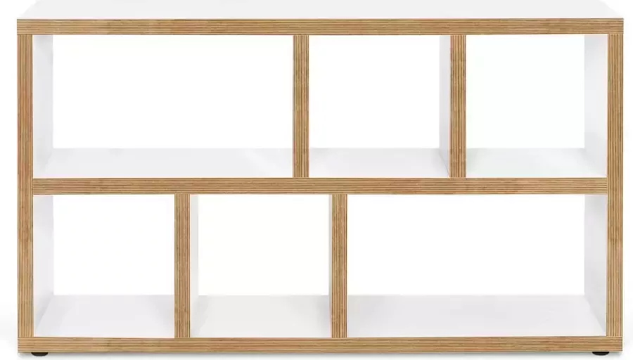 TemaHome Sidetable Berkeley 6 vakken wit multiplex - Foto 2