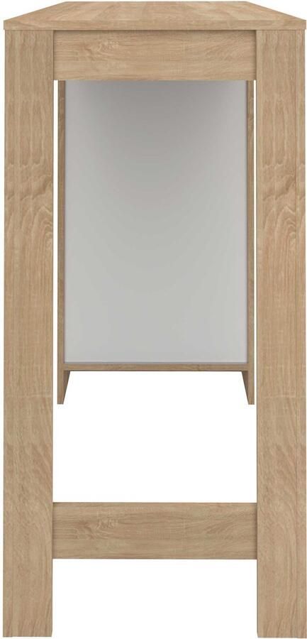 TemaHome EMOB Bartafel Aravis 115x50 met opbergruimte eik Bartafels Bruin Spaanplaat Bartafels Op voorraad - Foto 5