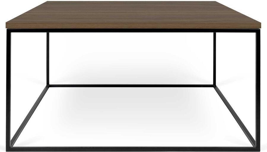 TemaHome EMOB Salontafel Gleam 75x75 eik staal Vierkante salontafels Bruin; Zwart Fineer; Staal Vierkante salontafels Op voorraad - Foto 2