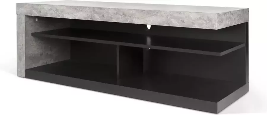 TemaHome TV Meubel Tv-meubel Delta 130cm Zwart; Grijs; Betonlook - Foto 2