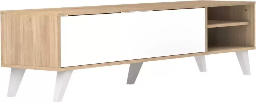 Symbiosis TV-meubel Heidal eikenkleur wit 43 2x165x40 cm Leen Bakker - Foto 3