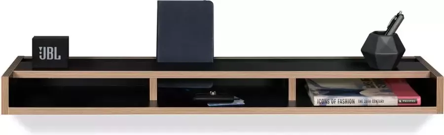 TemaHome Wandplank Ply zwart multiplex