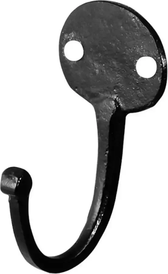 Ten Hulscher Kapstokhaak Smeedijzer zwart Gietijzer Jashaak 95 mm