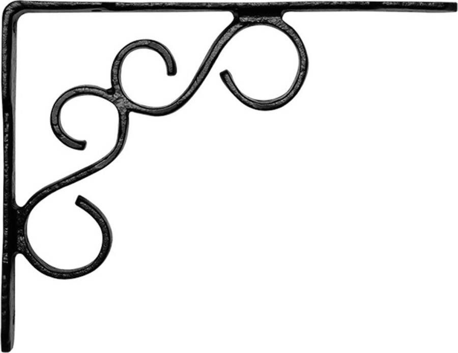 Kirkpatrick Plankdrager Smeedijzer zwart Gietijzer KP0813 101x76mm smeedijzer zwart