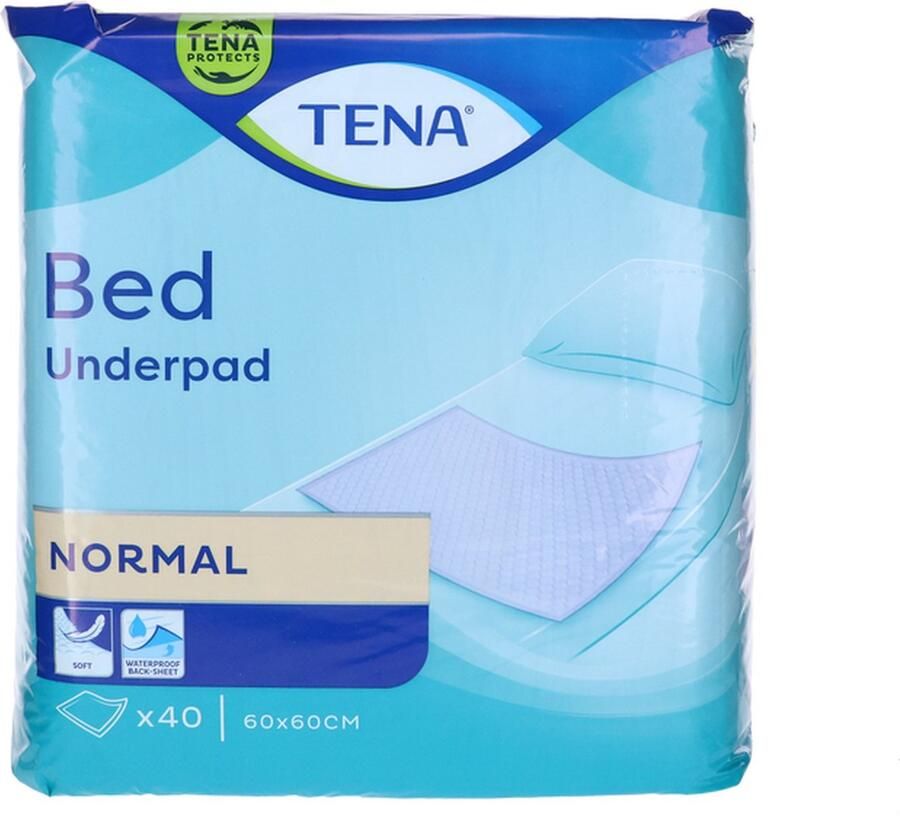 TENA Bed Normal 60 x 60 cm 1 pak van 40 stuks