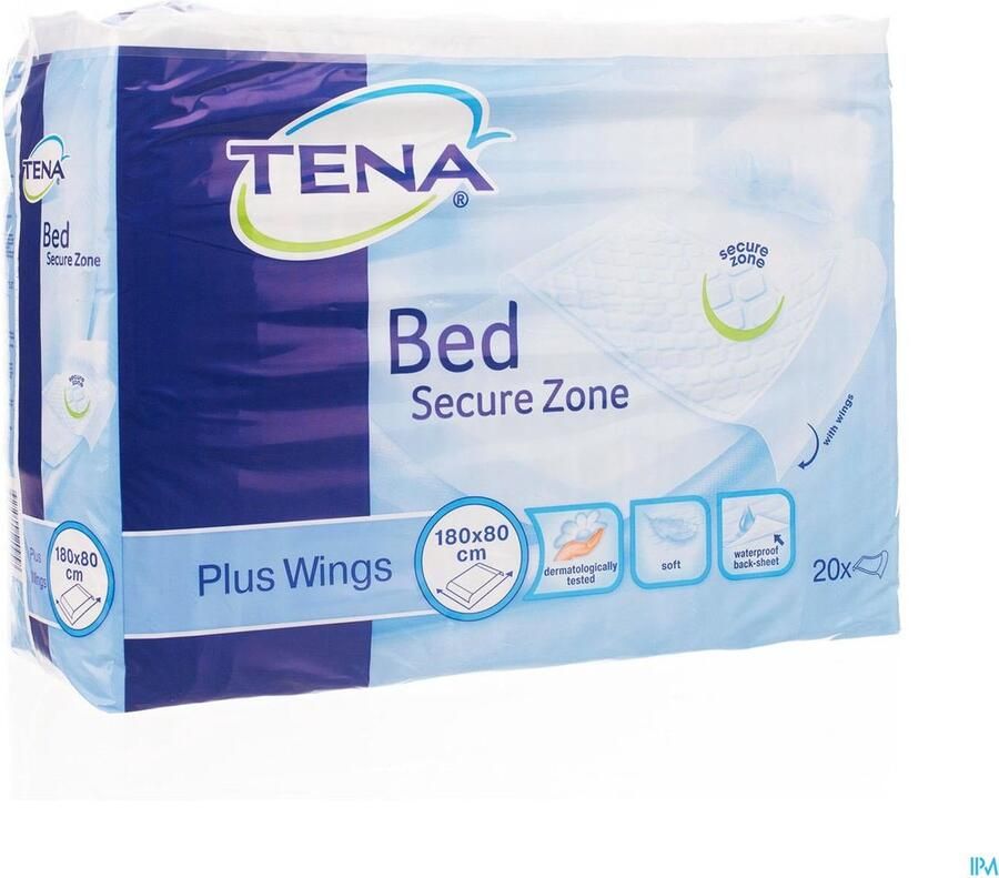 TENA Bed Plus 80 x 180 cm (met instopstroken) 1 pak van 20 stuks
