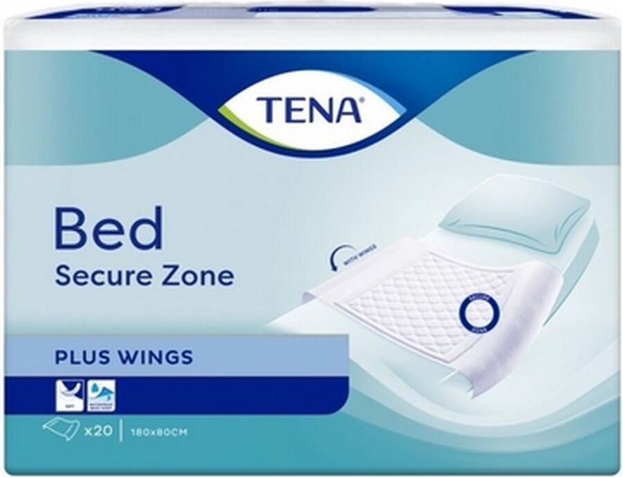 TENA Bed Plus 80 x 180 cm (met instopstroken) 4 pakken van 20 stuks