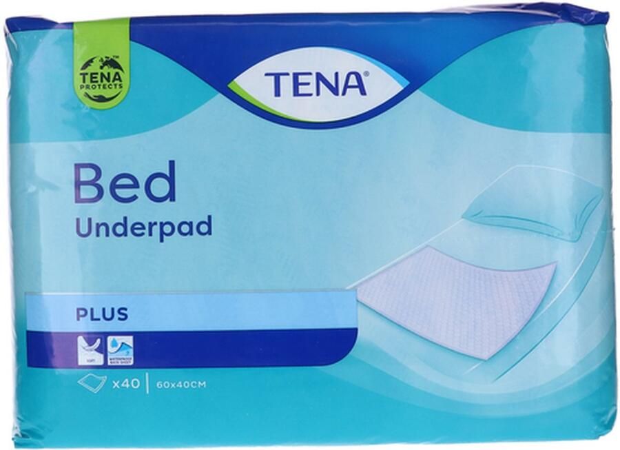 TENA Bed Plus onderlegger 40 x 60 cm 40 stuks . Voordeelbundel met 8 verpakkingen