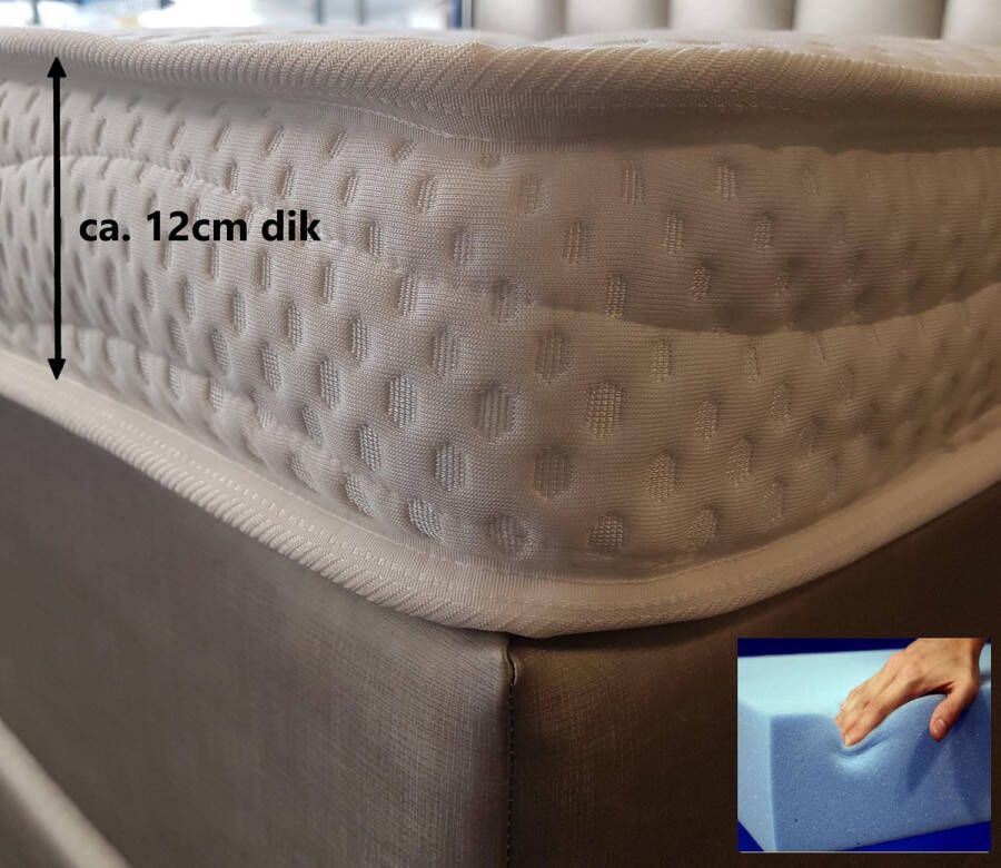 Tencel Original Tencel Topper XXL 80x200 Koudschuim HR55 12 cm Dik