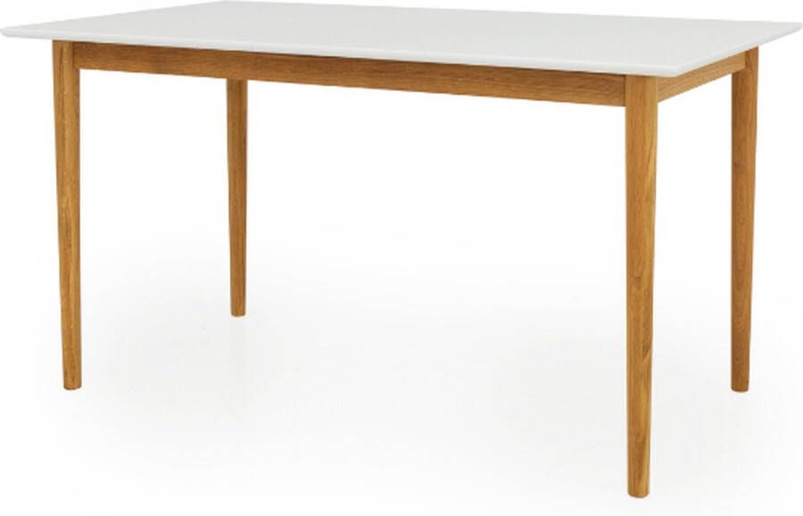 Tenzo Eettafel Horanka 140x80 cm-wit eik