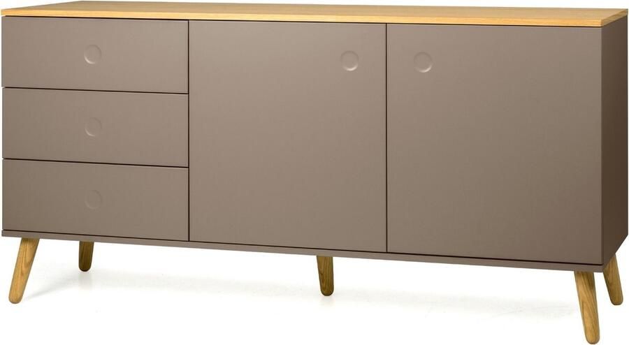 Tenzo Dot Dressoir 2-Deuren en 3-LadesTaupe Eiken