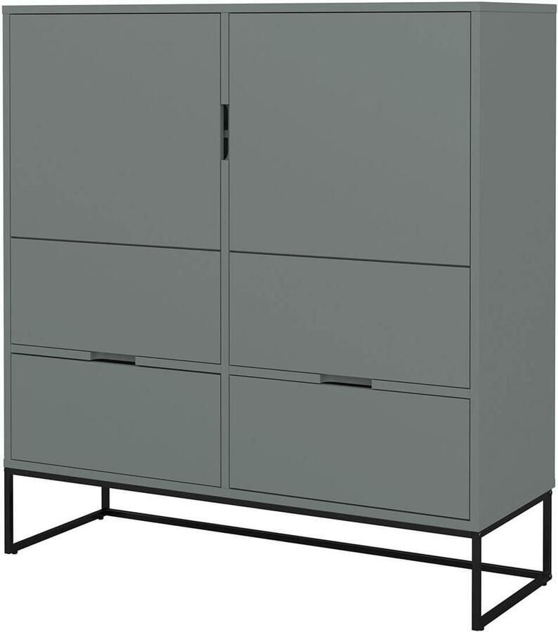 Tenzo Lipp wandkast in misty green lak