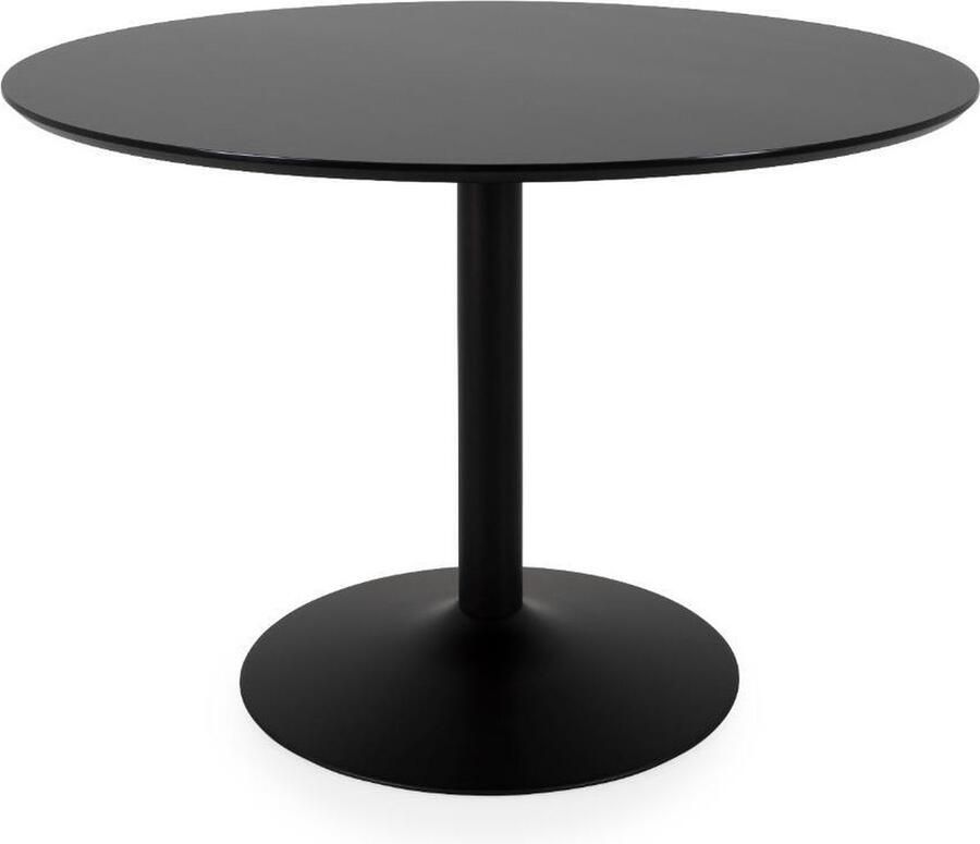 Tenzo eetkamertafel Taco zwart 74xØ110 cm Leen Bakker