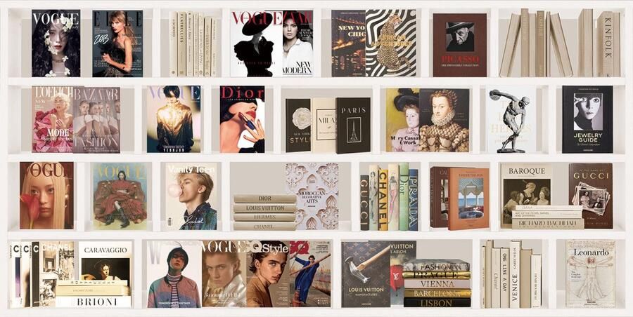 Ter Halle Glasschilderij met 3D reliëf 160x80cm Boekenkast