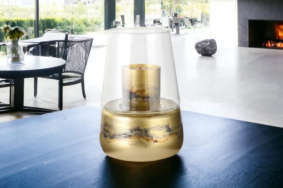 Terroso Geurkaars Lamp Goud