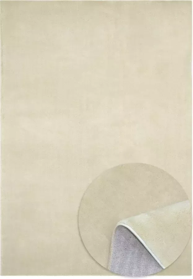 TESSO LIVING Relax Pluizig Tapijt Superzacht Modern vloerkleed Effen kleur Antislip Wasbaar op 30°C Velours effect Woonkamer Slaapkamer Kinderkamer Grijs 160cm x 230cm